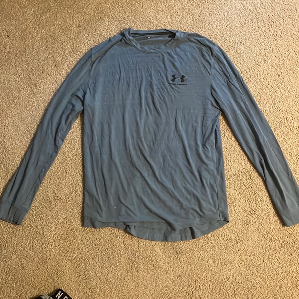 Under armour blue long sleeve